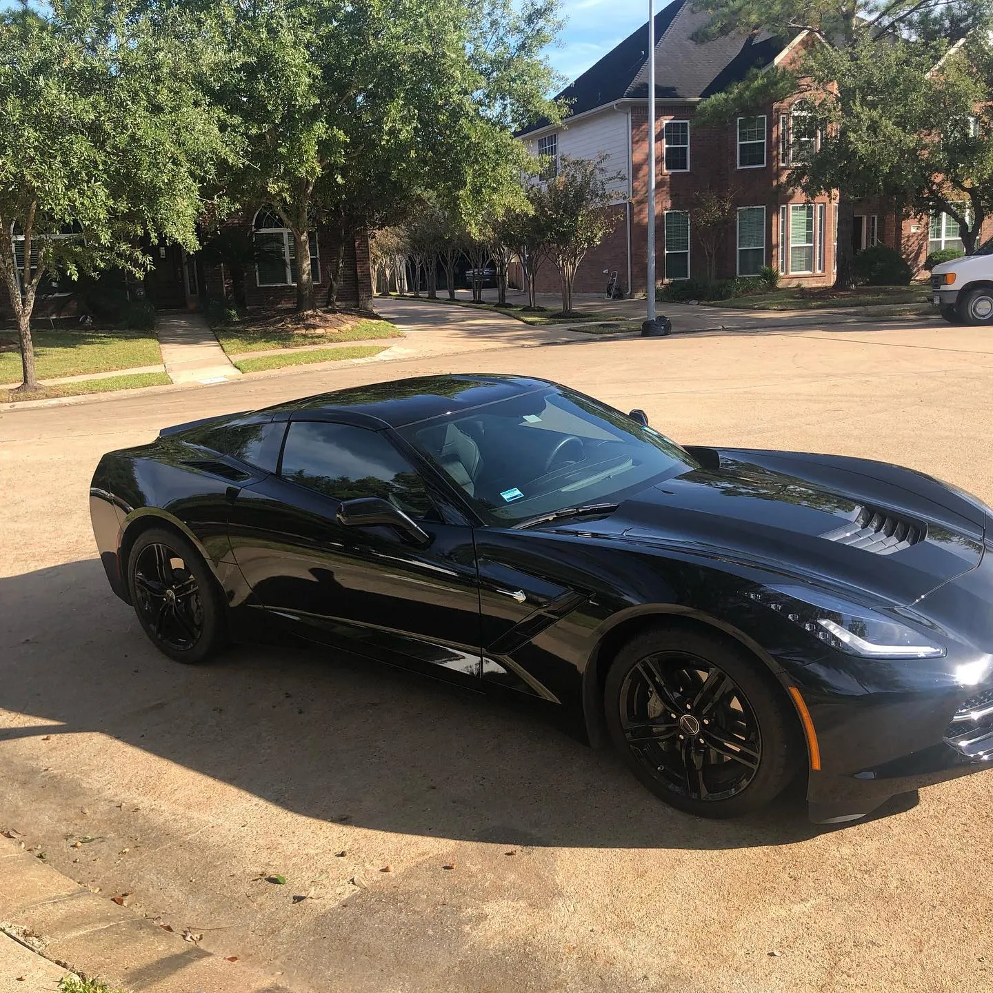 Fancy black car with window tint